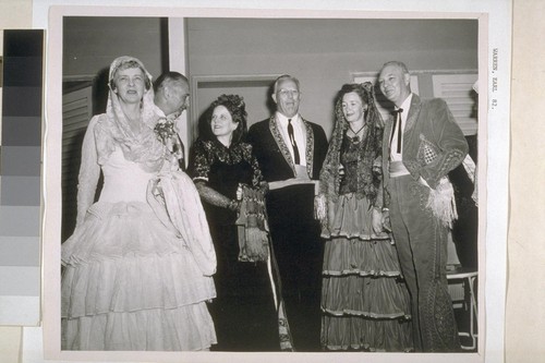 [Earl Warren with wife and two other couples at Fiesta Days?]