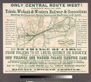 Only central route west! Correct map of the Toledo, Wabash & Western Railway & Connections