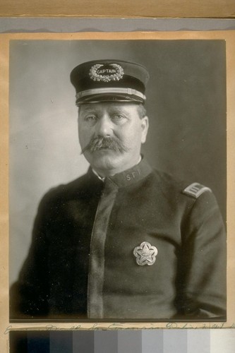 Capt. Eugene Wall, San Francisco Police Dept., 1921