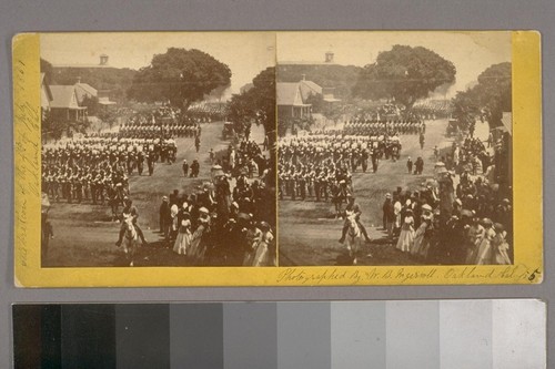 (Celebration of the 4th of July, 1869. Oakland. Cal.)