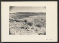 Tule Lake, Calif.--A panoramic view showing a portion of the site for Tule Lake War Relocation Authority center. Photographer: Albers, Clem Newell, California