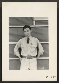 Sacramento, Calif.--This evacuee of Japanese ancestry has worked for the State of California as an engineer. He has had two