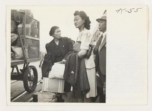 Roaring into Sacramento Monday morning, July 30, a special train of seven cars brought some 450 Japanese American residents of