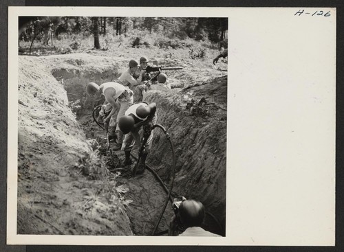 Modern improvements in warfare extend to the digging of trenches, which ...