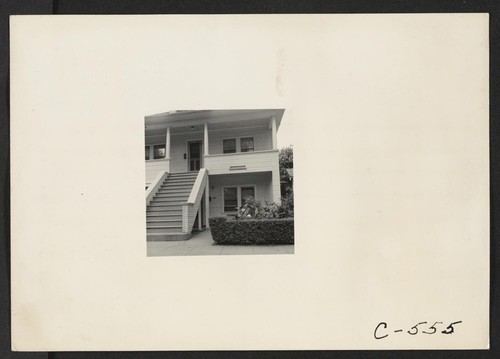 Sacramento, Calif.--Home of residents of Japanese ancestry a few days prior to evacuation. Photographer: Lange, Dorothea Sacramento, California