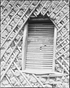 Door of woman's hut in Bazou