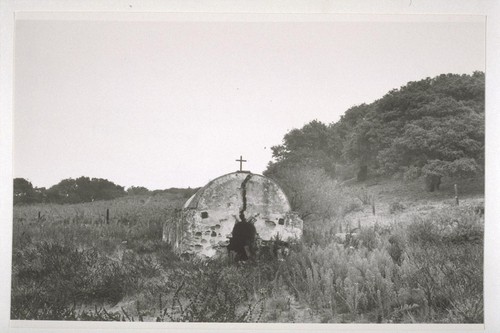 Remains of old cistern at Purisima Mission