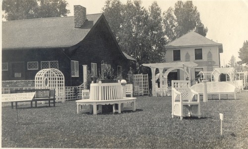 Garden furniture display, Pasadena