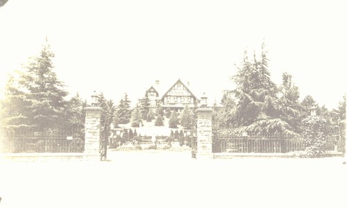 Formal Garden Axis on street instead of house, Letts Estate