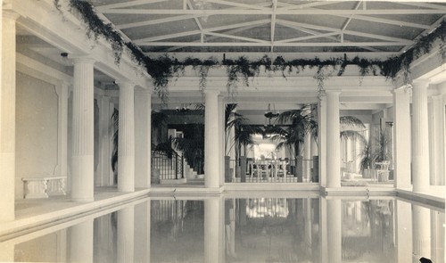 Interior at bathhouse & inner pool at George O. Knapp Estate