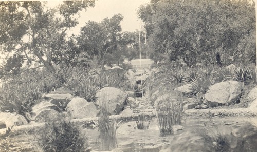 Development below swimming pool, George O. Knapp Estate