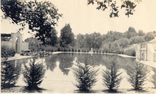 Swimming pool of a newly developed estate, near the Gillespie estate