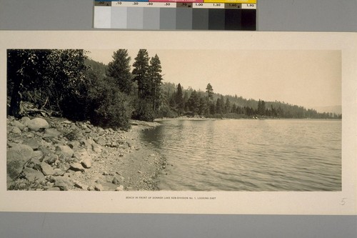 Beach in front of Donner Lake Sub-division No.1 looking East