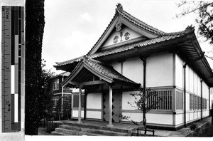 Exterior view of a building, Japan, ca. 1920-1940