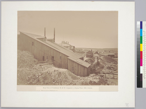 Rear View of Tombstone M. & M. Companies' 10-Stamp Water Mill, Arizona