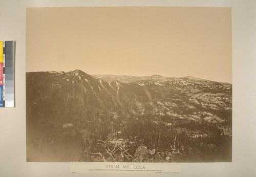 From Mt. Lola, looking toward Round Top (not visible), South Head on left foreground; Castle Peak to right of center in distance