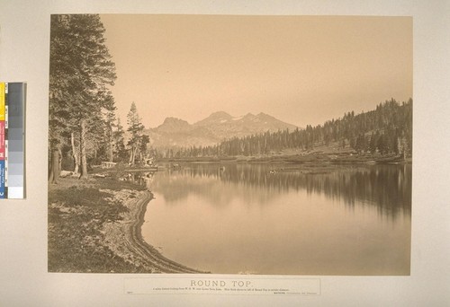 Round Top, 4 miles distant looking from W.S.W. over Lower Twin Lake. Blue Rock shows to left of Round Top in middle distance