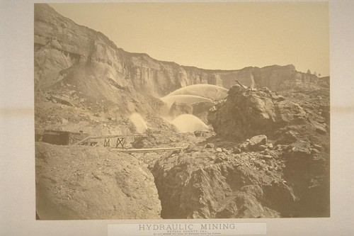 Hydraulic Mining, Nevada County, California