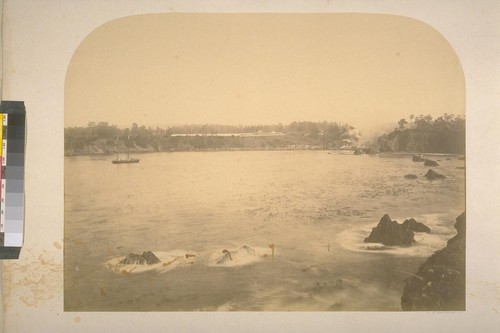 View from East Point, Noyo Bay and Noyo Lumber Mill