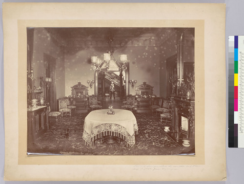 [Darius Ogden Mills residence interior: parlor and hall]