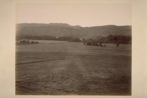 Looking Northeast from Top of Depot at El Verano, Taken Before Completion of Railroad