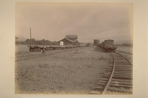 Depot Building at El Verano, View from the South, Before Completion