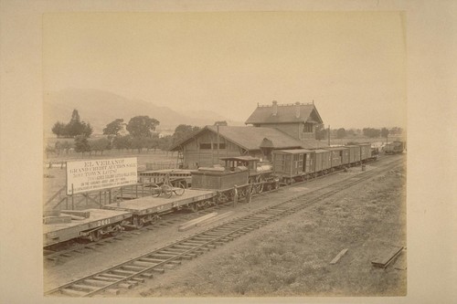 Depot Building at El Verano, View from the South, Before Completion