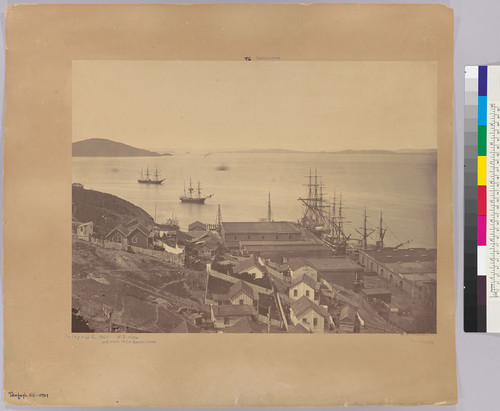 [Bay View from Green and Front, northeast slope of Telegraph Hill, San Francisco]