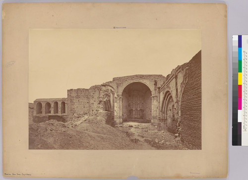 [Mission, San Juan Capistrano. Los Angeles County, California, Established Nov. 1st, 1776. View from the West