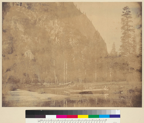 [Merced River with fallen log]