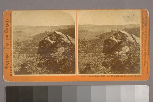 View of Shasta Valley and Mount Shasta, looking South-east