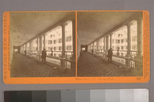 Palace Hotel, S. F. Interior View