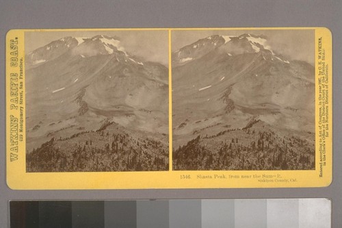 Shasta Peak from near the Summit. Siskiyou County, Cal