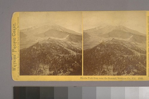 Shasta Peak from near the Summit, Siskiyou Co., Cal