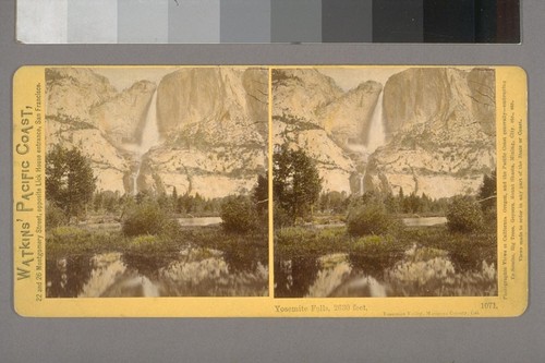 Yosemite Falls, 2,630 feet, Yosemite Valley, Mariposa County, Cal