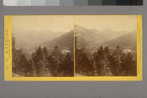 [Sierra Nevada mountain valley, probably in the Yosemite or Hetch Hetchy vicinity]