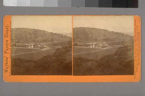 [Santa Clara Valley from W.C. Ralston's, Belmont. Home or stables in the hills, San Mateo County.]