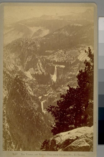 The Vernal and Nevada Fall from Glacier Pt., Yo Semite [Yosemite], B 37