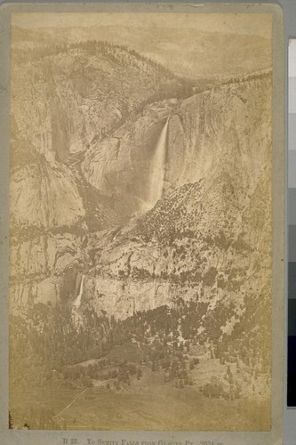 Yo Semite [Yosemite] Falls From Glacier Pt., 2634 Ft., B 23