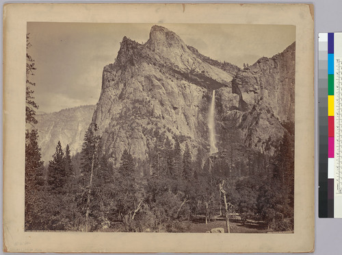 The Bridal Veil Falls, 900 feet. Yosemite, Cal. / Taber Photo., San Francisco