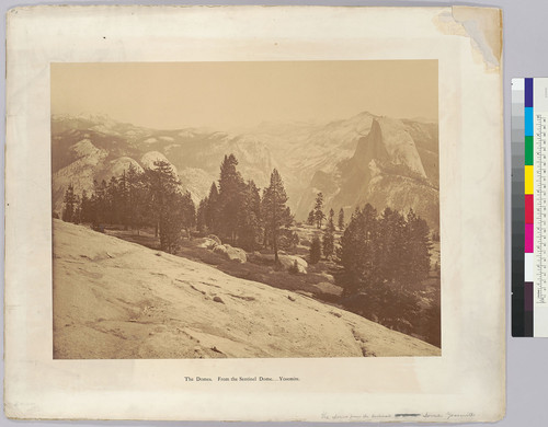 The Domes. From the Sentinal Dome.--Yosemite