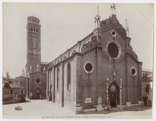 Pe. Ia. No. 12450. Venezia - Chiesa di S. Maria de' Frari. (Niccola Pisano?)