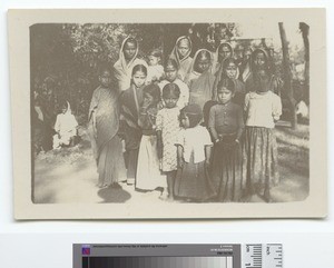 Group of Hindu school girls, Pune, ca.1888-1922