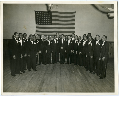 Group photograph of the High Marines Society Club