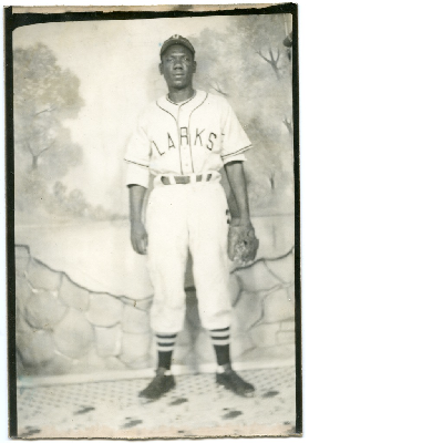 Unidentified Oakland Larks baseball player