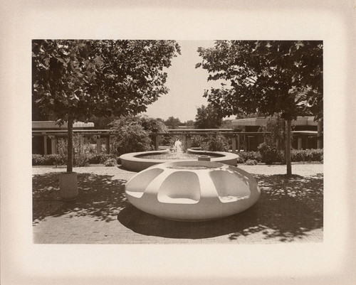 Campus Center courtyard and fountain