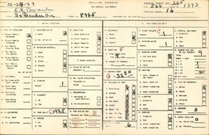 WPA household census for 8465 SOUTH DENBER AVE, Los Angeles County