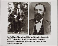 Portraits of Nathaniel E. Manning and August L. Guerne, 1877