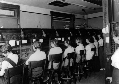 Telephone operators in Whittier