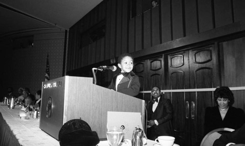 Award ceremony, Los Angeles, 1983